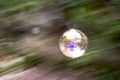 Soap bubble pan abstraction Royalty Free Stock Photo
