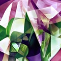 Abstraction in the style of cubism. Abstract art creative background Royalty Free Stock Photo