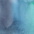 Abstraction watercolor background green emerald indigo blue color with divorce gradient