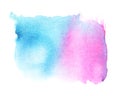 Abstraction watercolor background purple pink and blue color with divorce gradient