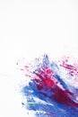 Abstractionism, modern art, red and blue color mix Royalty Free Stock Photo