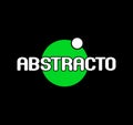 `Abstracto` a abstract name company logo. Abstracto logo with green dot