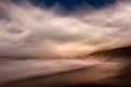 Abstracts in the Surf, Portwrinkle Beach, South East Cornwall. Photograph taken using a technique called ICM  intentional camera Royalty Free Stock Photo