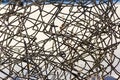 Abstractt background with tangled wires on background snow Royalty Free Stock Photo