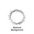 Abstrarct round background, hand drawn Royalty Free Stock Photo