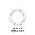 Abstrarct round background, hand drawn Royalty Free Stock Photo