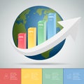 Abstrct business infographic template Royalty Free Stock Photo