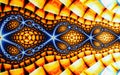 Abstrct Digital Artwork. Technologies of fractal graphics.