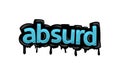 ABSURD writing vector design on white background Royalty Free Stock Photo