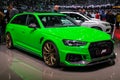 ABT Audi RS4 B9 custom car at the 89th Geneva International Motor Show. Geneva, Switzerland - March 6, 2019