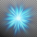 Abtract blue energy with a burst background. EPS 10 vector