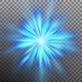 Abtract blue energy with a burst background. EPS 10 vector