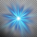 Abtract blue energy with a burst background. EPS 10 vector