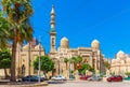 Abu al-Abbas al-Mursi Mosque in Alexandria, one of the most important religious landmarks of Egypt Royalty Free Stock Photo