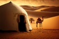 Abu Dhabi bedouin tent village