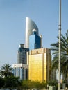 Abu Dhabi city skyline - beautiful corniche view Royalty Free Stock Photo