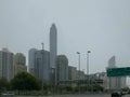 Abu Dhabi city skyline - beautiful view from the Corniche Royalty Free Stock Photo