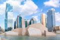 Abu Dhabi city skyline and landmarks | World Trade Center | Al Hosn modern museum celebrating the UAE culture