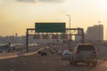 Abu Dhabi city during sunset, Beautiful sky at sunset, clouds during sunset