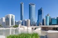 Abu Dhabi cityscape, view from the Cultural Foundation.