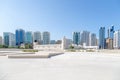 Abu Dhabi cityscape, view from the Cultural Foundation.