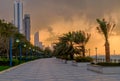 Abu dhabi corniche Royalty Free Stock Photo