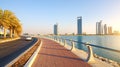 Abu Dhabi, Corniche Road Royalty Free Stock Photo