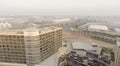 ABU DHABI - DECEMBER 2016: Aerial view of Yas Island. Abu Dhabi