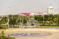 Abu Dhabi Ferrari World Theme Park Building in Uni Royalty Free Stock Photo