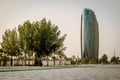 Pineapple building - al bahr tower in abu dhabi, united arab emirates