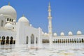 Abu Dhabi Mosque. Dubai. Asia. Peaceful and holy place. Grand mosque Royalty Free Stock Photo