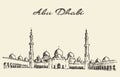 Abu Dhabi mosque Sheikh Zayed Mosque drawn