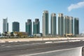 Abu Dhabi new district with skyscrapers construction