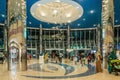 ABU DHABI - NOVEMBER 4, 2016: Entrance inside a large shopping center Marina mall in Abu Dhabi, UAE. Marina Mall is Abu Dhabi`s pr
