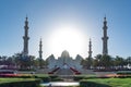 Abu Dhabi Sheik Zayed Grand Mosque | Beautiful islamic architecture, located in the capital city of the United Arab Emirates | Tou Royalty Free Stock Photo