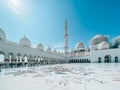 Abu Dhabi Sheik Zayed Grand Mosque | Beautiful islamic architecture | Located in the capital city of the United Arab Emirates | To