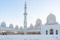 Abu Dhabi Sheik Zayed Grand Mosque | Islamic architecture | Located in the capital city of the United Arab Emirates | Tourist Royalty Free Stock Photo