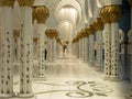 Abu Dhabi Sheik Zayed Mosque beautiful interior design details and architecture