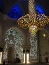 Abu Dhabi Sheik Zayed Mosque beautiful interior design lights, details and architecture