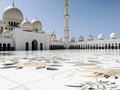 The ground of Abu Dhabi Sheikh Zayed Binsultan Nahyan Mosque Royalty Free Stock Photo