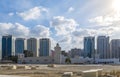 Abu Dhabi skyline around Qasr Al Hosn museum the oldest and most significant building in Abu Dhabi