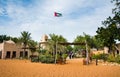 Abu Dhabi, UAE - April 27, 2018: Abu dhabi heritage village scene at day time Royalty Free Stock Photo
