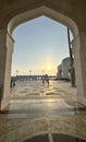 Abu Dhabi, UAE - March 16,2023: Abu Dhabi Royal Palace inside and outside
