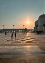 Abu Dhabi, UAE - March 16,2023: Abu Dhabi Royal Palace inside and outside