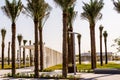 Abu Dhabi, UAE- 15 Nov 2017: Landscape at Louvre Museum in Abu Dhabi, UAE