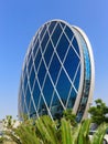 The Aldar headquarters building is the first circular building of its kind in the Middle East in Abu Dhabi, UAE