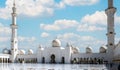 Abu Dhabi, United Arab Emirates - April 4, 2023: Sheikh Zayed Grand Mosque located in Abu Dhabi - capital city of United Arab