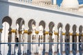 Abu Dhabi, United Arab Emirates - April 4, 2023: Sheikh Zayed Grand Mosque located in Abu Dhabi - capital city of United Arab Royalty Free Stock Photo