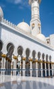 Abu Dhabi, United Arab Emirates - April 4, 2023: Sheikh Zayed Grand Mosque located in Abu Dhabi - capital city of United Arab Royalty Free Stock Photo