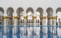 Abu Dhabi, United Arab Emirates - April 4, 2023: Sheikh Zayed Grand Mosque located in Abu Dhabi - capital city of United Arab
